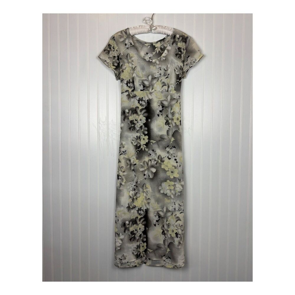 Vintage 90s Maxi Dress M/L Empire Babydoll Floral Regency Whimsygoth Grunge Y2K